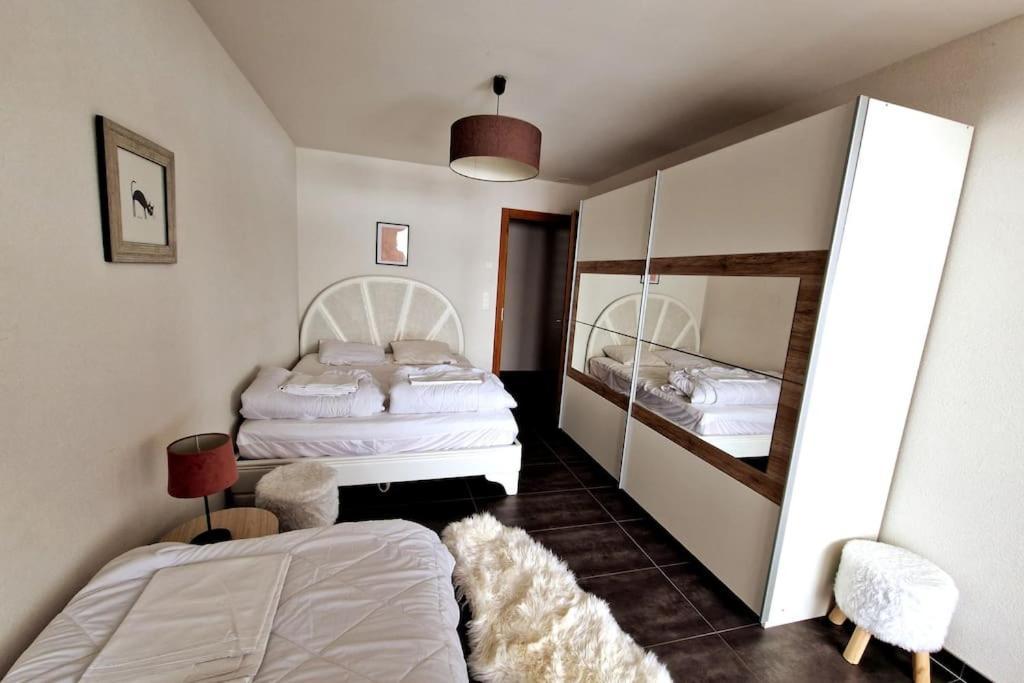 Superbe Appartement Champex-Lac Avec Piscine Et Sauna Exteriör bild